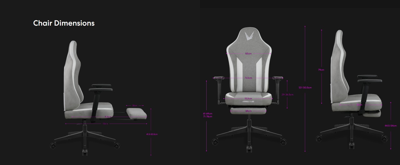 Formula V Line RYVO Plus Gaming Chair with Footrest